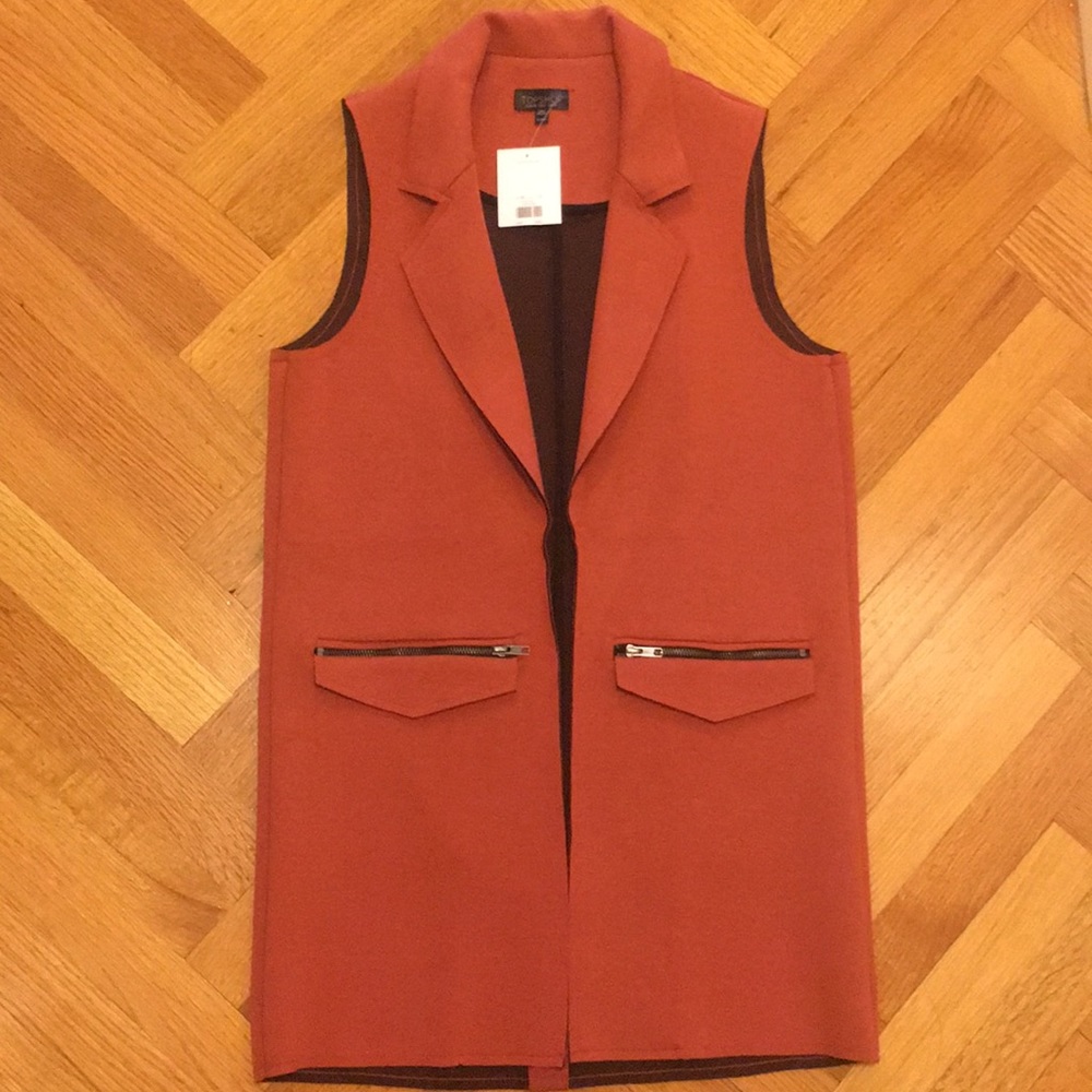 Topshop long vest